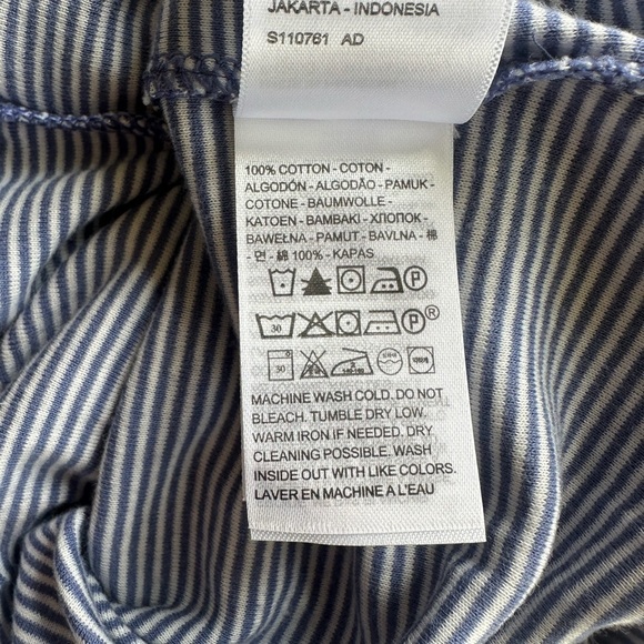 Levi's Blue and White Striped Short Sleeve Tee, size S - Picture 4 of 5